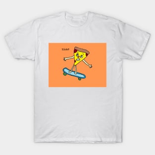 Skateboarding Pizza T-Shirt